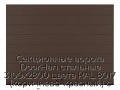 sekczionnyie-vorota-doorhan-stalnyie-3100x2800-czveta-ral-8017-korichnevo-krasnyij-s-dizajnom-«shirokaya-czentralnaya-polosa»-bez-avtomatiki