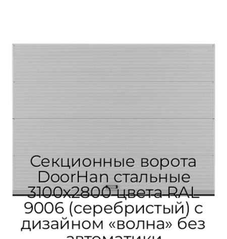 sekczionnyie-vorota-doorhan-stalnyie-3100x2800-czveta-ral-9006-serebristyij-s-dizajnom-«volna»-bez-avtomatiki