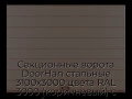 sekczionnyie-vorota-doorhan-stalnyie-3100x3000-czveta-ral-3000-korichnevyij-s-dizajnom-«shirokaya-czentralnaya-polosa»-s-avtomatikoj