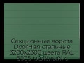 sekczionnyie-vorota-doorhan-stalnyie-3200x2300-czveta-ral-6005-zelyonyij-s-dizajnom-«shirokaya-czentralnaya-polosa»-bez-avtomatiki