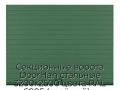 sekczionnyie-vorota-doorhan-stalnyie-3200x2500-czveta-ral-6005-zelyonyij-s-dizajnom-«doska»-s-avtomatikoj