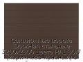 sekczionnyie-vorota-doorhan-stalnyie-3200x2800-czveta-ral-8017-korichnevo-krasnyij-s-dizajnom-«shirokaya-czentralnaya-polosa»-s-avtomatikoj