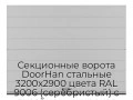 sekczionnyie-vorota-doorhan-stalnyie-3200x2900-czveta-ral-9006-serebristyij-s-dizajnom-«shirokaya-czentralnaya-polosa»-s-avtomatikoj