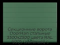 sekczionnyie-vorota-doorhan-stalnyie-3300x2300-czveta-ral-6005-zelyonyij-s-dizajnom-«shirokaya-czentralnaya-polosa»-bez-avtomatiki