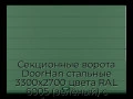 sekczionnyie-vorota-doorhan-stalnyie-3300x2700-czveta-ral-6005-zelyonyij-s-dizajnom-«shirokaya-czentralnaya-polosa»-s-avtomatikoj