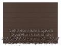 sekczionnyie-vorota-doorhan-stalnyie-3300x3000-czveta-ral-8017-korichnevo-krasnyij-s-dizajnom-«shirokaya-czentralnaya-polosa»-s-avtomatikoj