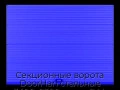 sekczionnyie-vorota-doorhan-stalnyie-3400x2300-czveta-ral-5005-sinij-s-dizajnom-«volna»-s-avtomatikoj
