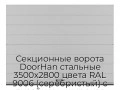 sekczionnyie-vorota-doorhan-stalnyie-3500x2800-czveta-ral-9006-serebristyij-s-dizajnom-«shirokaya-czentralnaya-polosa»-bez-avtomatiki