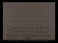 sekczionnyie-vorota-doorhan-stalnyie-3600x2400-czveta-ral-3000-korichnevyij-s-dizajnom-«shirokaya-czentralnaya-polosa»-s-avtomatikoj