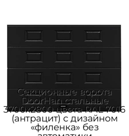 sekczionnyie-vorota-doorhan-stalnyie-3700x2800-czveta-ral-7016-antraczit-s-dizajnom-«filenka»-bez-avtomatiki