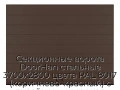 sekczionnyie-vorota-doorhan-stalnyie-3700x2800-czveta-ral-8017-korichnevo-krasnyij-s-dizajnom-«shirokaya-czentralnaya-polosa»-s-avtomatikoj