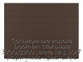 sekczionnyie-vorota-doorhan-stalnyie-3700x2900-czveta-ral-8017-korichnevo-krasnyij-s-dizajnom-«shirokaya-czentralnaya-polosa»-bez-avtomatiki