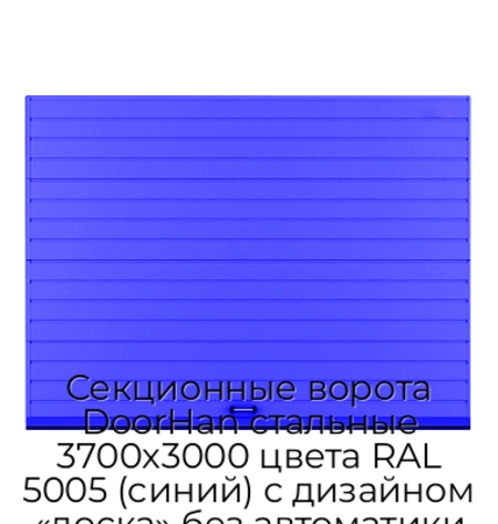 sekczionnyie-vorota-doorhan-stalnyie-3700x3000-czveta-ral-5005-sinij-s-dizajnom-«doska»-bez-avtomatiki