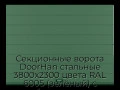 sekczionnyie-vorota-doorhan-stalnyie-3800x2300-czveta-ral-6005-zelyonyij-s-dizajnom-«shirokaya-czentralnaya-polosa»-s-avtomatikoj