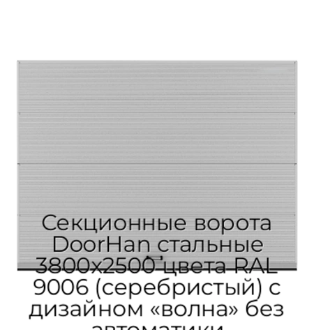 sekczionnyie-vorota-doorhan-stalnyie-3800x2500-czveta-ral-9006-serebristyij-s-dizajnom-«volna»-bez-avtomatiki