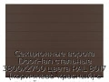 sekczionnyie-vorota-doorhan-stalnyie-3800x2700-czveta-ral-8017-korichnevo-krasnyij-s-dizajnom-«shirokaya-czentralnaya-polosa»-bez-avtomatiki