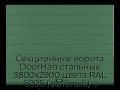sekczionnyie-vorota-doorhan-stalnyie-3800x2900-czveta-ral-6005-zelyonyij-s-dizajnom-«shirokaya-czentralnaya-polosa»-s-avtomatikoj