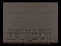 sekczionnyie-vorota-doorhan-stalnyie-3900x2000-czveta-ral-3000-korichnevyij-s-dizajnom-«shirokaya-czentralnaya-polosa»-s-avtomatikoj