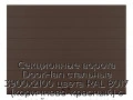sekczionnyie-vorota-doorhan-stalnyie-3900x2100-czveta-ral-8017-korichnevo-krasnyij-s-dizajnom-«shirokaya-czentralnaya-polosa»-bez-avtomatiki