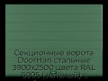 sekczionnyie-vorota-doorhan-stalnyie-3900x2500-czveta-ral-6005-zelyonyij-s-dizajnom-«shirokaya-czentralnaya-polosa»-bez-avtomatiki