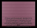 sekczionnyie-vorota-doorhan-stalnyie-4100x2800-czveta-ral-3005-bordovyij-s-dizajnom-«shirokaya-czentralnaya-polosa»-s-avtomatikoj