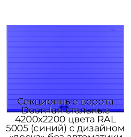 sekczionnyie-vorota-doorhan-stalnyie-4200x2200-czveta-ral-5005-sinij-s-dizajnom-«doska»-bez-avtomatiki