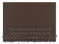 sekczionnyie-vorota-doorhan-stalnyie-4200x2300-czveta-ral-8017-korichnevo-krasnyij-s-dizajnom-«shirokaya-czentralnaya-polosa»-s-avtomatikoj