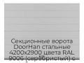 sekczionnyie-vorota-doorhan-stalnyie-4200x2900-czveta-ral-9006-serebristyij-s-dizajnom-«shirokaya-czentralnaya-polosa»-s-avtomatikoj