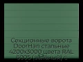 sekczionnyie-vorota-doorhan-stalnyie-4200x3000-czveta-ral-6005-zelyonyij-s-dizajnom-«shirokaya-czentralnaya-polosa»-bez-avtomatiki