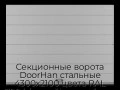 sekczionnyie-vorota-doorhan-stalnyie-4300x2100-czveta-ral-7004-seryij-s-dizajnom-«shirokaya-czentralnaya-polosa»-s-avtomatikoj