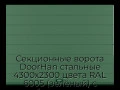 sekczionnyie-vorota-doorhan-stalnyie-4300x2300-czveta-ral-6005-zelyonyij-s-dizajnom-«shirokaya-czentralnaya-polosa»-bez-avtomatiki