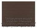 sekczionnyie-vorota-doorhan-stalnyie-4600x2100-czveta-ral-8017-korichnevo-krasnyij-s-dizajnom-«shirokaya-czentralnaya-polosa»-bez-avtomatiki