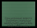sekczionnyie-vorota-doorhan-stalnyie-4600x2400-czveta-ral-6005-zelyonyij-s-dizajnom-«shirokaya-czentralnaya-polosa»-bez-avtomatiki