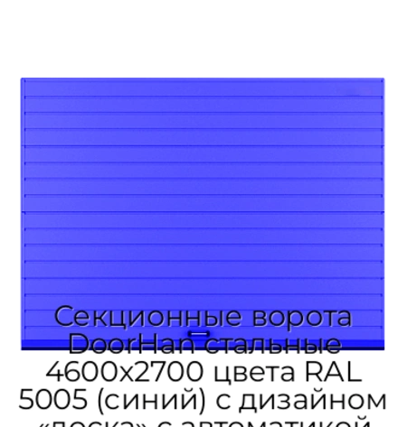 sekczionnyie-vorota-doorhan-stalnyie-4600x2700-czveta-ral-5005-sinij-s-dizajnom-«doska»-s-avtomatikoj