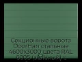 sekczionnyie-vorota-doorhan-stalnyie-4600x3000-czveta-ral-6005-zelyonyij-s-dizajnom-«shirokaya-czentralnaya-polosa»-s-avtomatikoj