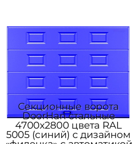 sekczionnyie-vorota-doorhan-stalnyie-4700x2800-czveta-ral-5005-sinij-s-dizajnom-«filenka»-s-avtomatikoj