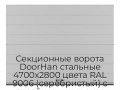 sekczionnyie-vorota-doorhan-stalnyie-4700x2800-czveta-ral-9006-serebristyij-s-dizajnom-«shirokaya-czentralnaya-polosa»-bez-avtomatiki
