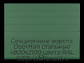 sekczionnyie-vorota-doorhan-stalnyie-4800x2100-czveta-ral-6005-zelyonyij-s-dizajnom-«shirokaya-czentralnaya-polosa»-s-avtomatikoj