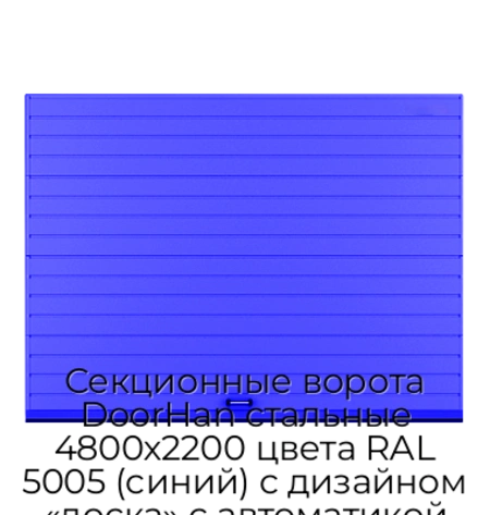 sekczionnyie-vorota-doorhan-stalnyie-4800x2200-czveta-ral-5005-sinij-s-dizajnom-«doska»-s-avtomatikoj