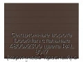 sekczionnyie-vorota-doorhan-stalnyie-4800x2300-czveta-ral-8017-korichnevo-krasnyij-s-dizajnom-«shirokaya-czentralnaya-polosa»-bez-avtomatiki
