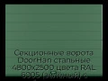 sekczionnyie-vorota-doorhan-stalnyie-4800x2500-czveta-ral-6005-zelyonyij-s-dizajnom-«shirokaya-czentralnaya-polosa»-bez-avtomatiki