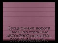sekczionnyie-vorota-doorhan-stalnyie-4800x2900-czveta-ral-3005-bordovyij-s-dizajnom-«shirokaya-czentralnaya-polosa»-s-avtomatikoj