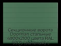 sekczionnyie-vorota-doorhan-stalnyie-4900x2100-czveta-ral-6005-zelyonyij-s-dizajnom-«shirokaya-czentralnaya-polosa»-bez-avtomatiki