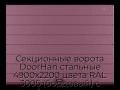 sekczionnyie-vorota-doorhan-stalnyie-4900x2200-czveta-ral-3005-bordovyij-s-dizajnom-«shirokaya-czentralnaya-polosa»-s-avtomatikoj