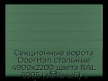 sekczionnyie-vorota-doorhan-stalnyie-4900x2200-czveta-ral-6005-zelyonyij-s-dizajnom-«shirokaya-czentralnaya-polosa»-bez-avtomatiki