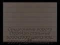 sekczionnyie-vorota-doorhan-stalnyie-5000x2900-czveta-ral-3000-korichnevyij-s-dizajnom-«shirokaya-czentralnaya-polosa»-s-avtomatikoj