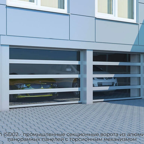 doorhan-isd02-promyishlennyie-sekczionnyie-vorota-iz-alyuminievyix-panoramnyix-panelej-s-torsionnyim-mexanizmom