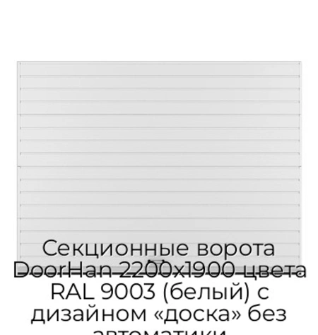 sekczionnyie-vorota-doorhan-2200x1900-czveta-ral-9003-belyij-s-dizajnom-«doska»-bez-avtomatiki