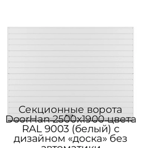 sekczionnyie-vorota-doorhan-2500x1900-czveta-ral-9003-belyij-s-dizajnom-«doska»-bez-avtomatiki