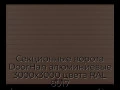 sekczionnyie-vorota-doorhan-alyuminievyie-3000x3000-czveta-ral-8017-korichnevo-krasnyij-s-dizajnom-«doska»-s-avtomatikoj